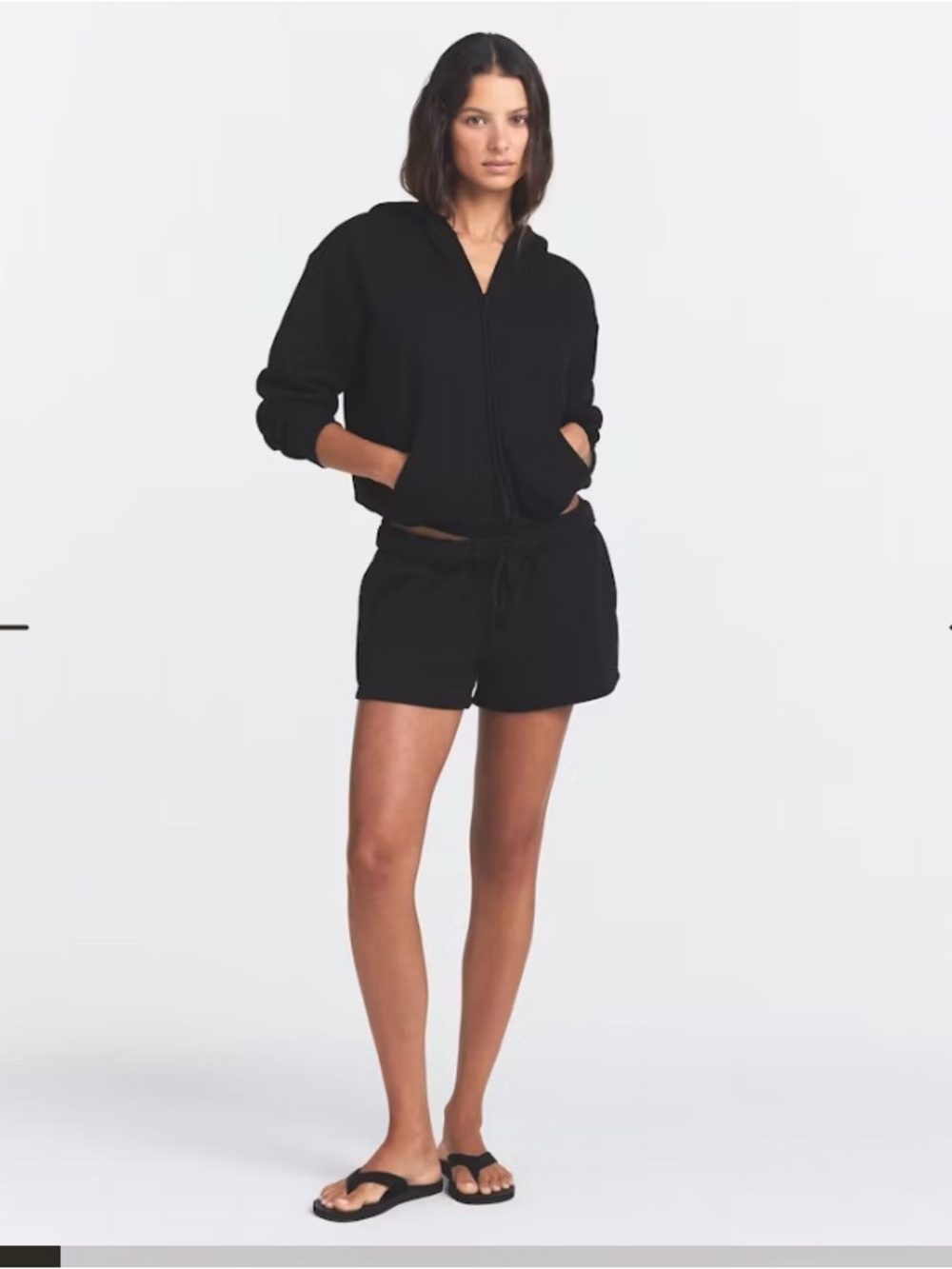 SKIMS NWT Classic Cotton Soft Fleece Zip-up Hoodie